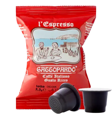 100 Capsule Toda Caffè Gattopardo Miscela Gusto Ricco compatibili Nespresso