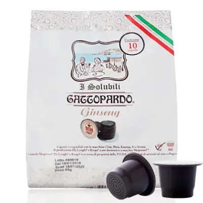 Toda GINSENG DOLCE capsule compatibili NESPRESSO Gattopardo