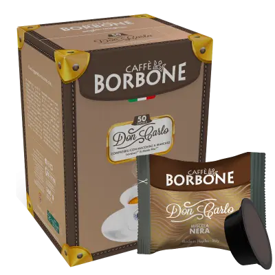 BORBONE Don Carlo BLACK Mischung für A Modo Mio Box 50 Kapseln