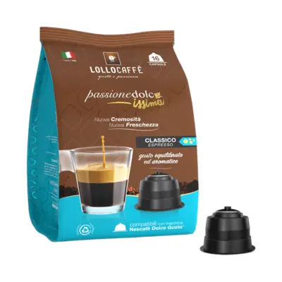Lollo Caffè Passione Dolcissima Classic Blend Dolce Gusto compatible 16 capsules