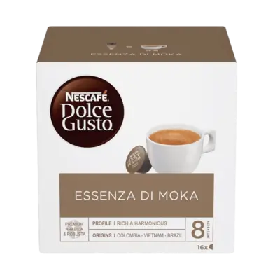 16 oryginalnych kapsułek Nescafè Dolce Gusto MOKA ESSENCE