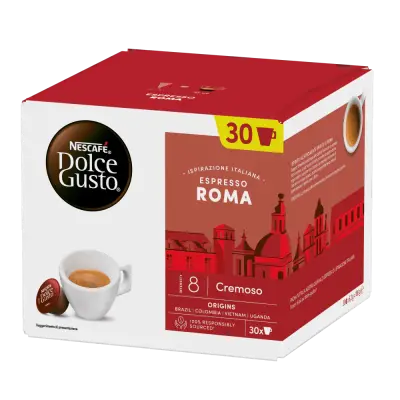 30 Capsule Caffè Nescafè Dolce Gusto Espresso ROMA Formato Convenienza
