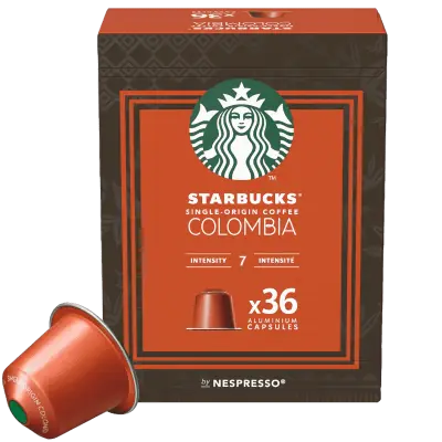 36 Starbucks Caffè Colombia capsules by Nespresso for Nespresso machines