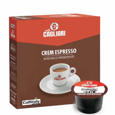 48 Capsule Miscela Crem Espresso Caffè Cagliari Caffitaly System