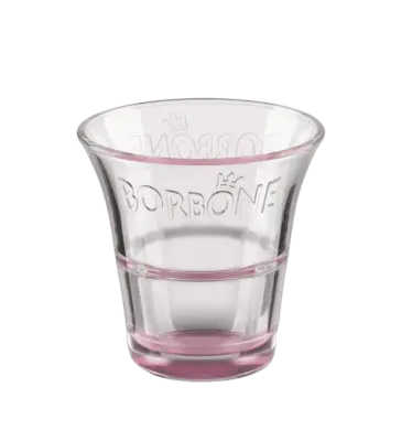 Bicchierino da Caffè in Vetro Borbone colore Rosa Cipria