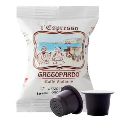 Toda Caffè Gattopardo Miscela Blu capsule compatibili Nespresso 100