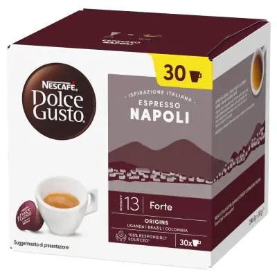 30 kapsułek z kawą Nescafè Dolce Gusto Espresso NAPLES w wygodnym formacie