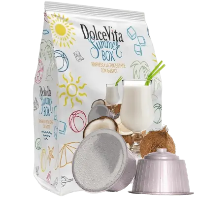 16 Capsule Dolce Vita COCCO BELLO ICE compatibili NESCAFE DOLCE GUSTO Summer Box
