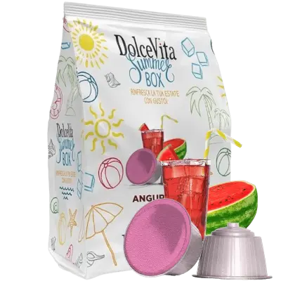 16 Capsule Dolce Vita ANGURIA ICE compatibili NESCAFE DOLCE GUSTO Summer Box