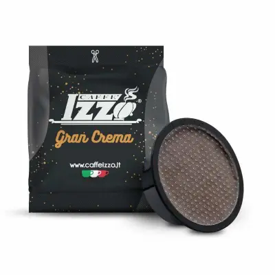 100 Izzo-Kaffeekapseln GRAN CREMA Blend kompatibel Lavazza a Modo Mio