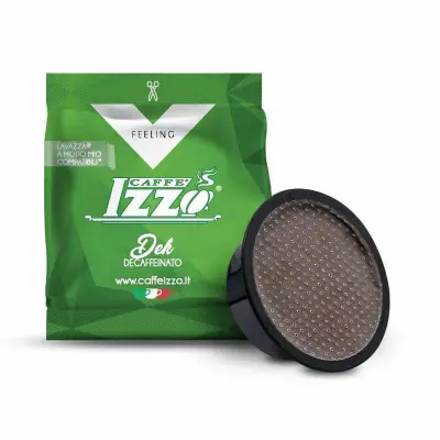 100 Izzo Caffè-Kapseln, entkoffeiniert, kompatibel mit Lavazza a Modo Mio