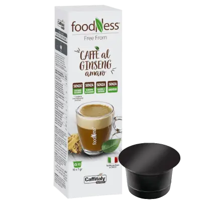 Capsule Caffè Ginseng Amaro Foodness per Caffitaly System