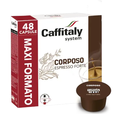 48 Capsule Caffè Corposo Caffitaly System Espresso Forte