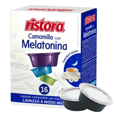 KAMILLE MIT MELATONIN Ristora Lavazza A Modo Mio kompatible Kapseln