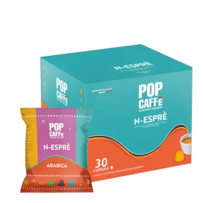 30 Capsule Naos Pop Caffè Miscela ARABICA compatibili Nespresso