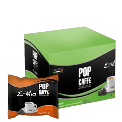 30 Capsule e-Mio Pop Caffè Miscela INTENSO compatibili A Modo Mio