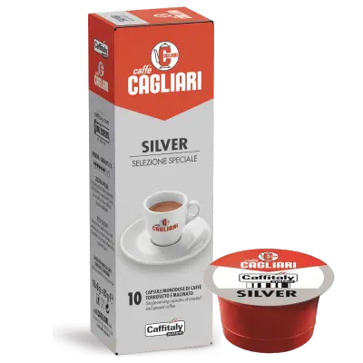 10 Capsule Miscela Silver Caffè Cagliari Caffitaly System