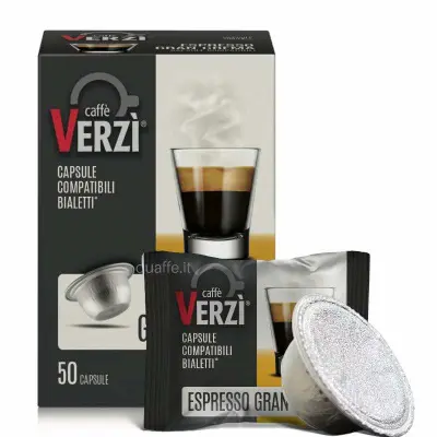 50 kapsułek Caffè Verzì GRAN CREMA Mieszanka kompatybilna z BIALETTI