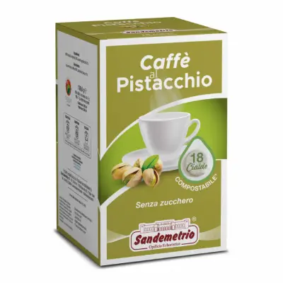 Sandemetrio Pistachio Coffee 18 Ese Pods 44 Filter Paper