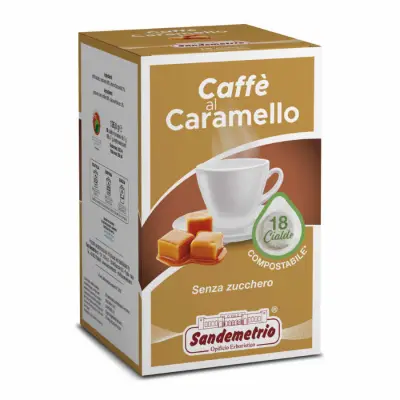 Sandemetrio Caramel Coffee 18 Ese Pods 44 Filter Paper