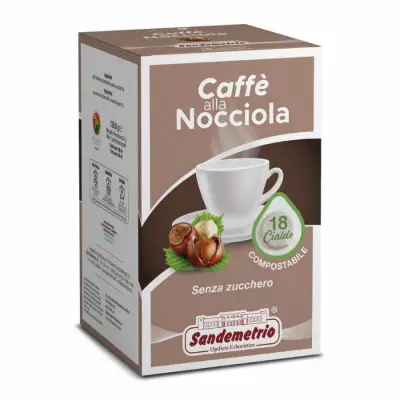 Sandemetrio Hazelnut Coffee 18 Ese Pods 44 Filter Paper