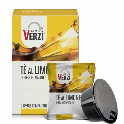 50 Capsule TE AL LIMONE Caffè Verzì compatibili Lavazza Firma