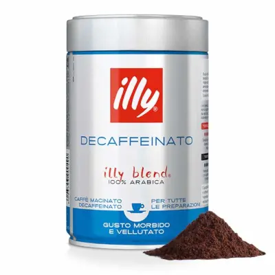 Illy Caffè Macinato tostato DECAFFEINATO barattolo - 250gr
