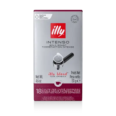 18 Single-dose E.S.E. Pods Illy Intense Toasted