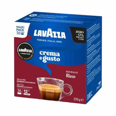 36 Capsule Caffè Lavazza A Modo Mio CREMA e GUSTO Ricco