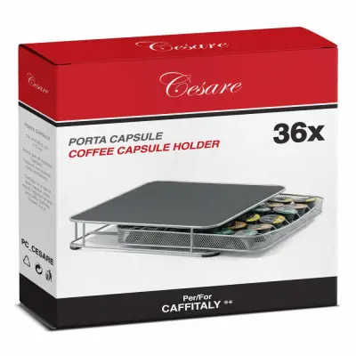 36 Capsule Portacapsule CESARE Cassetto per Caffitaly o Lavazza Blue