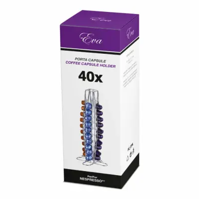 40 Capsule Portacapsule EVA Verticale per Nespresso
