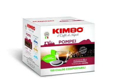 150 KIMBO Compostable Coffee Pods Ese 44 - Pompei Blend