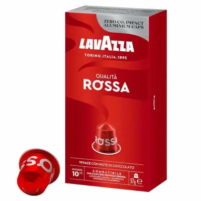 10 Lavazza Coffee Capsules Red Quality Nespresso compatible Aluminum