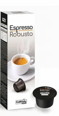 10 Capsule Miscela Espresso Robusto Caffè Caffitaly System