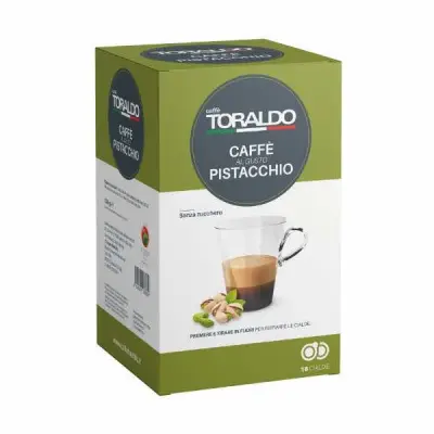 18 Pistachio flavored coffee pods Caffè Toraldo