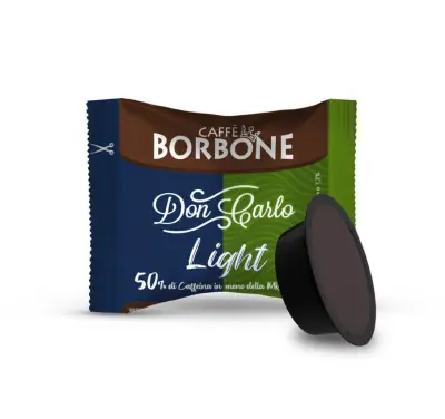 BORBONE Don Carlo Blend LIGHT Blend 50% Blue, 50% Dek dla Lavazza A Modo Mio 100 kapsułek