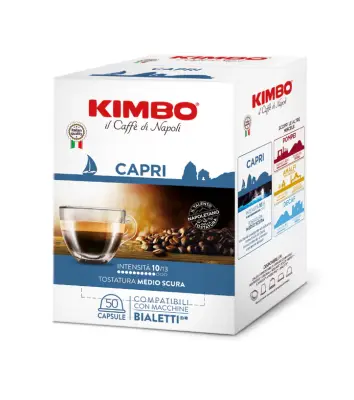 50 kapsułek kawy KIMBO kompatybilnych z Bialetti – mieszanka Capri
