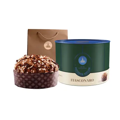 Panettone Fiasconaro Ananas, Morela i Pistacje, Eleganckie Pudełko 1 kg