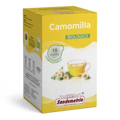 Sandemetrio Organic Chamomile 18 Ese Pods 44 Filter Paper