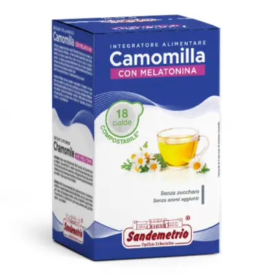 Chamomile with Melatonin Sandemetrio 18 Ese Pods 44 Filter Paper
