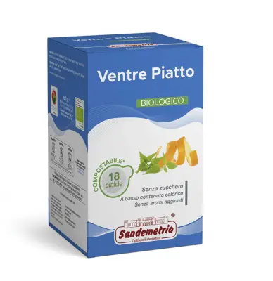 Sandemetrio Flat Belly Herbal Tea 18 Ese Pods 44 Paper Filter
