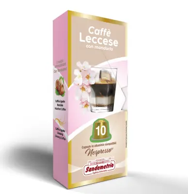 10 Capsule Caffè Leccese con Mandorla Sandemetrio Compatibili Nespresso