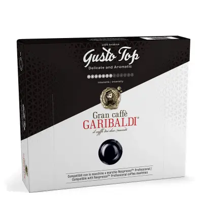 50 Gran Caffè Garibaldi Gusto Top compatible Nespresso® Professional* capsules - Aluminum pods