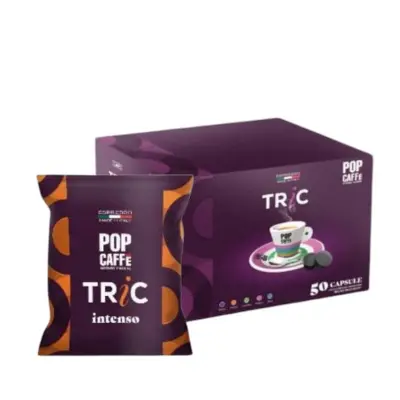 50 Capsule Dolce Gusto Pop Caffè Tric Miscela Intenso Confezionate Singolarmente