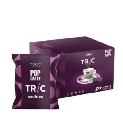50 Capsule Dolce Gusto Pop Caffè Tric Miscela Arabica Flow Pack