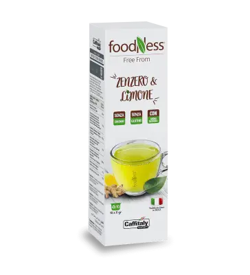 10 Capsule Tisana Zenzero e Limone Foodness per Caffitaly System