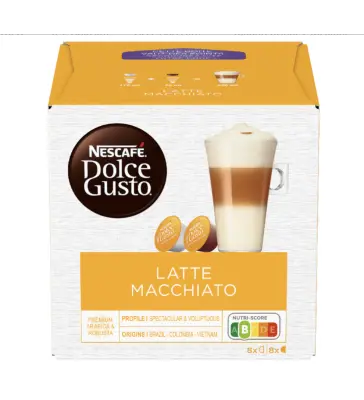 16 Capsule LATTE MACCHIATO originali Nescafè Dolce Gusto