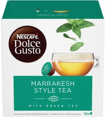 16 Capsule MARRAKESH STYLE TEA originali Nescafé Dolce Gusto
