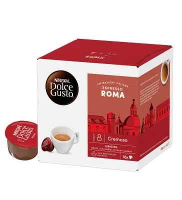 16 Capsule Caffè Nescafè Dolce Gusto Espresso ROMA