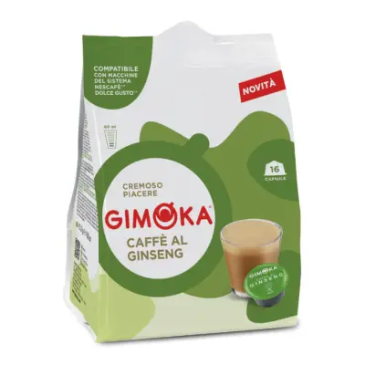 Gimoka Capsules Compatible with Dolce Gusto – Ginseng Coffee